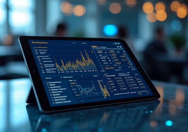 Advanced AI Dashboard interface showing predictive maintenance data